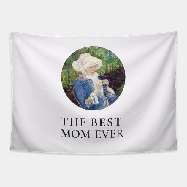 THE BEST KNITTING MOM EVER FINE ART VINTAGE STYLE MOTHER OLD TIMES Tapestry by the619hub