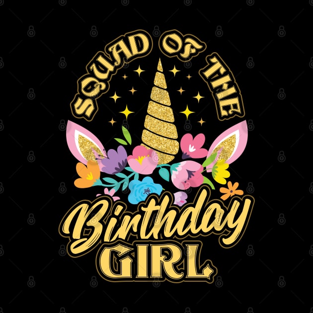 Squad of the Birthday Girl Unicorn by aneisha