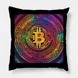 Colorful Bitcoin Pillow