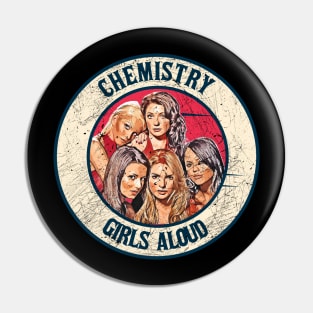 Retro Style Fan Art Design Girls Aloud chemistry Pin