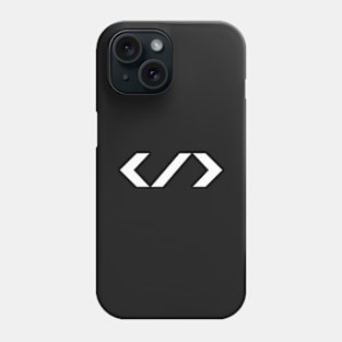 HTML End Tag (white) Phone Case