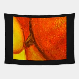 Study in ORANGE Tapestry