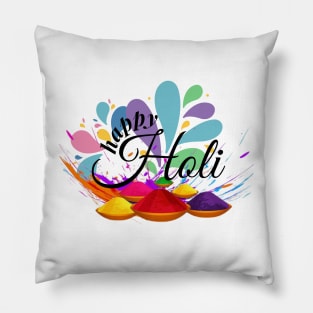 Happy Holi Festival Pillow