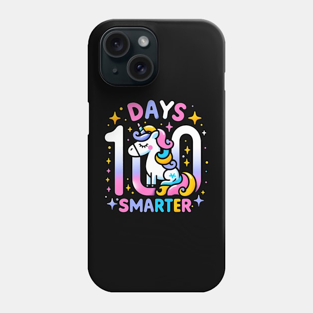 100 days smarter, whimsical unicorn, unicorn Phone Case by ANSAN