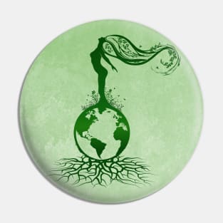 Mother Earth - Grunge Green 02 Pin