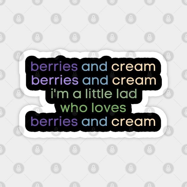 Berries and Cream For a Little Lad Magnet by BobaPenguin