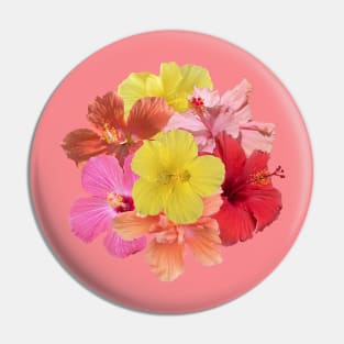 Hibiscus Blossoms Pin