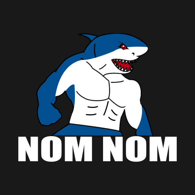 Nom nom hungry king shark by Dope_Design