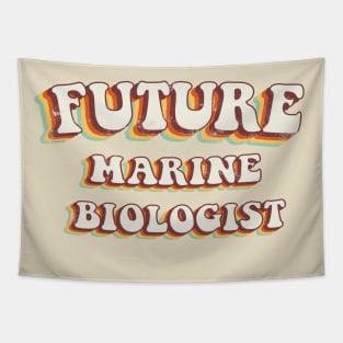 Future Marine Biologist - Groovy Retro 70s Style Tapestry