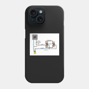 UK Two-Way Switch Wiring Diagram Phone Case