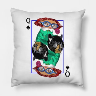 Queen of clubs Pillow