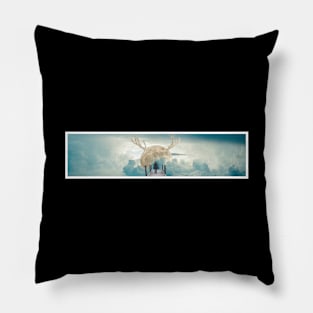 Meeting The Moon God By Minimal DM Pillow