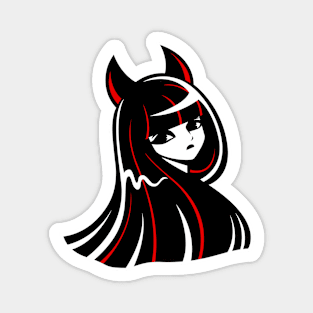 The Girl with Anubis Ears Magnet