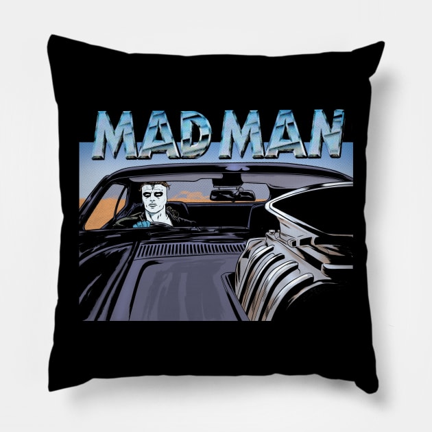 MAD MAN! Pillow by MICHAEL ALLRED