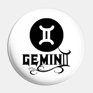 Gemini Star Sign Pin