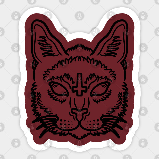 All Cats Are Beautiful Black Cat Sticker Teepublic