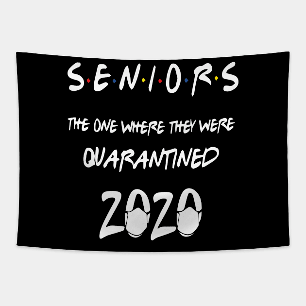 Senior Class Of 2020 Graduation Funny Quarantine Tapestry by TheYouthStyle