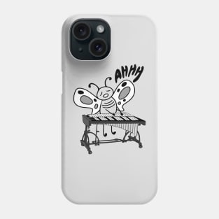 Little Butterfly Vibraphone Player In Love with Music of Vibraphone Mallets Phone Case