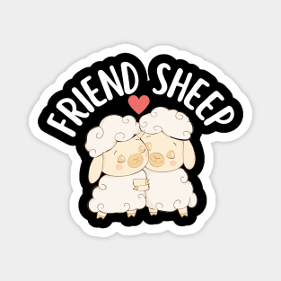 Friend Sheep Lover Gift For Friend Magnet