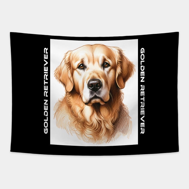 Golden Retriever Tapestry by MtWoodson