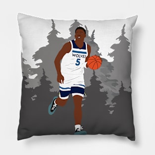 Basketball player Anthony Edwards in action Pillow