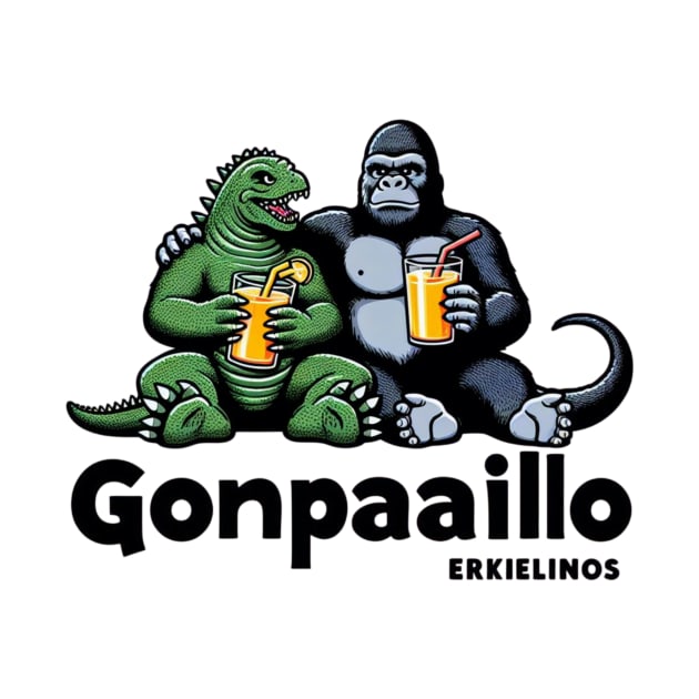 Godzilla and king Kong Juice time by Human light 