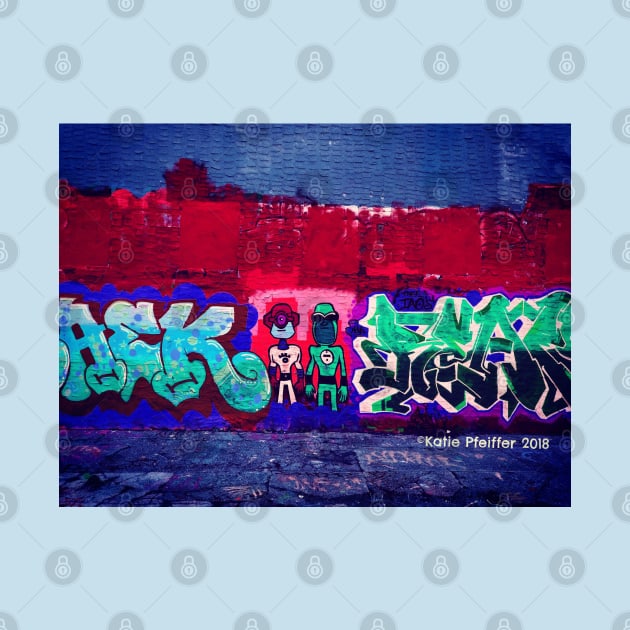 Nerd Super Heroes Abstract Graffiti by Kater