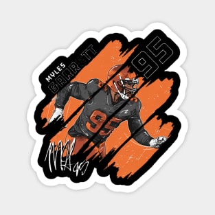 Myles Garrett Cleveland Stripes Magnet