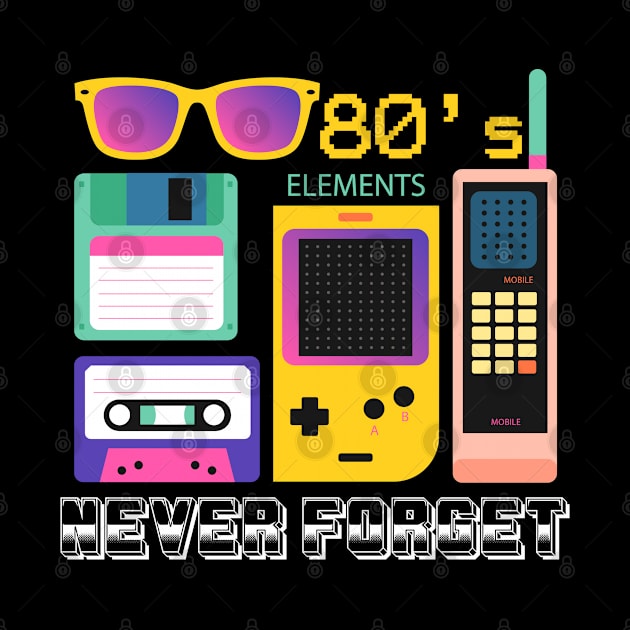 Never Forget 1980's by Graficof