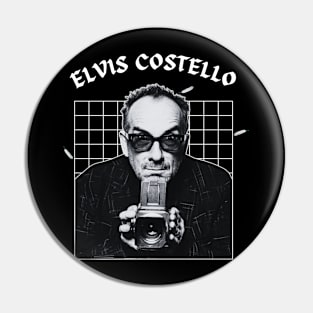 Elvis costello --- 70s aesthetic Pin