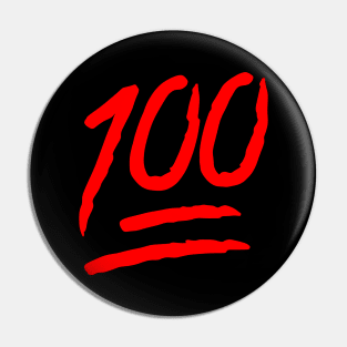 100 Emoji HD Pin