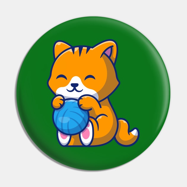 Cute Cat Playing Ball Cartoon (6) Pin by Catalyst Labs