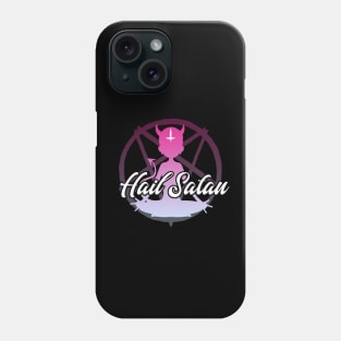 Hail Satan | Pink Yogi Print | Satanic Yoga Phone Case