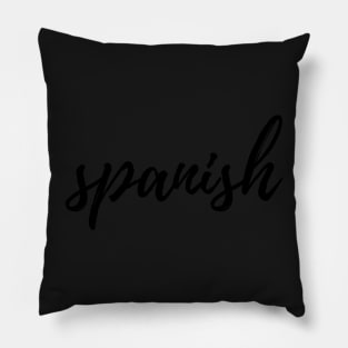 Spanish Binder Label Pillow