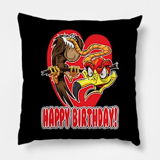 Happy Birthday Buzzard Pillow