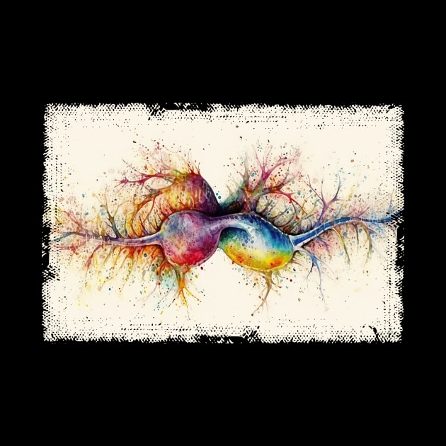 Abstract Human nerve cell by erzebeth