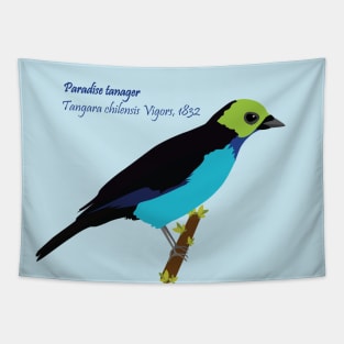 Paradise tanager bird Tapestry