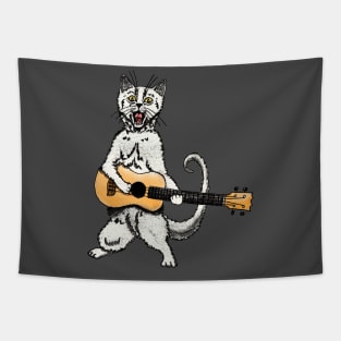 Cat ukulele Tapestry