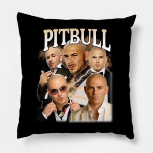 Retro Pitbull Mr World Pillow