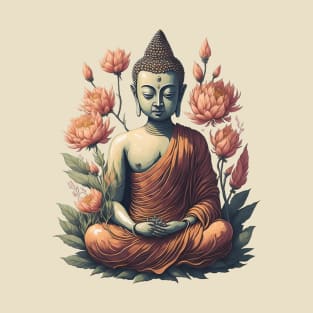 Floral Buddha 7 T-Shirt