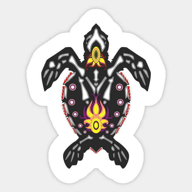 Sea turtle sticker Sugar skull sticker Tortoise StickerTurtle StickerSea CreatureSugar Skull Sea Turtle StickerTortoise Sugar Skull