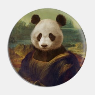 Mona Lisa Panda Pin