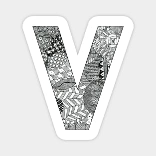 Zentangle V Magnet