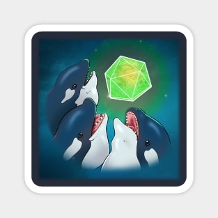 3 Orca Moon Magnet