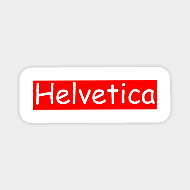 Helvetica Magnet by Roommates