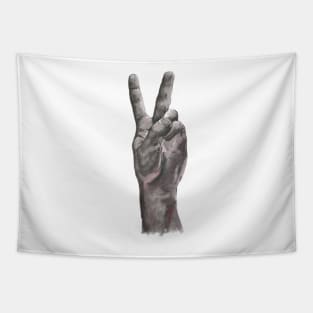 Peace Sign (Hand Painted... pun intended) Tapestry