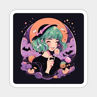 girl halloween Magnet