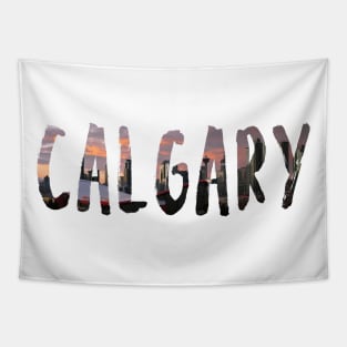 Calgary City Skyline Tapestry