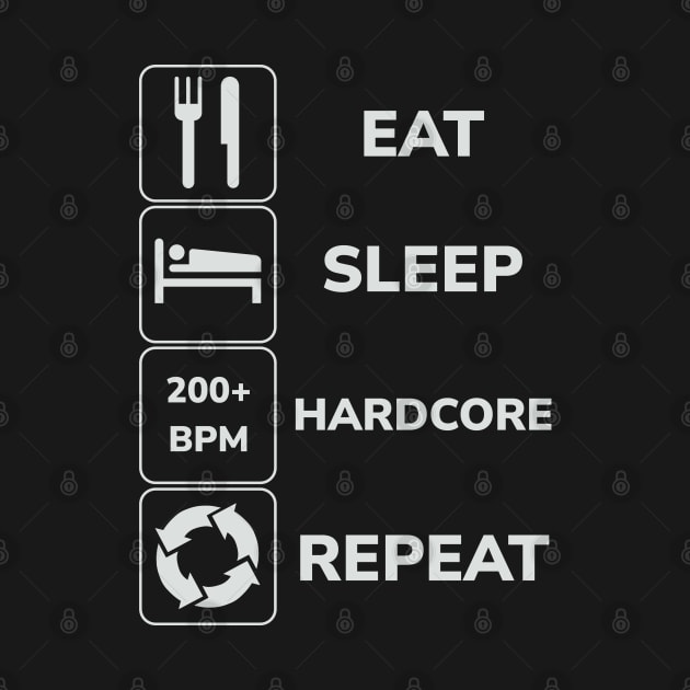 Eat Sleep Hardcore Repeat! by SPAZE