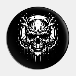 Skull darkness Pin